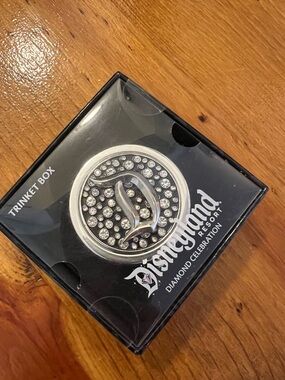 Disneyland 60th Anniversary Diamond Celebration Diamond Trinket Box (NWT)